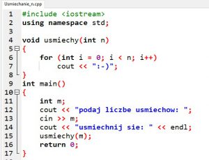Temat C4. Stosowanie funkcji w językach C++ i Python – Informatyka ...