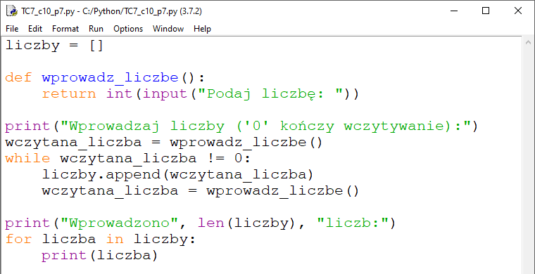 Temat C7 Stosowanie Instrukcji Iteracyjnych W Językach C I Python Informatyka Zakres 1029