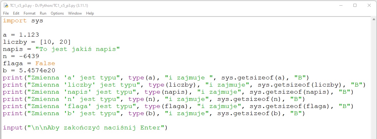 Temat C2. Wybrane struktury danych w językach C++ i Python ...